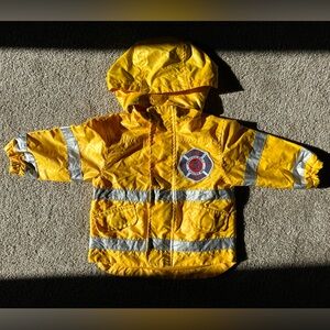 Carters 12mo Yellow Firefighter Rain Jacket